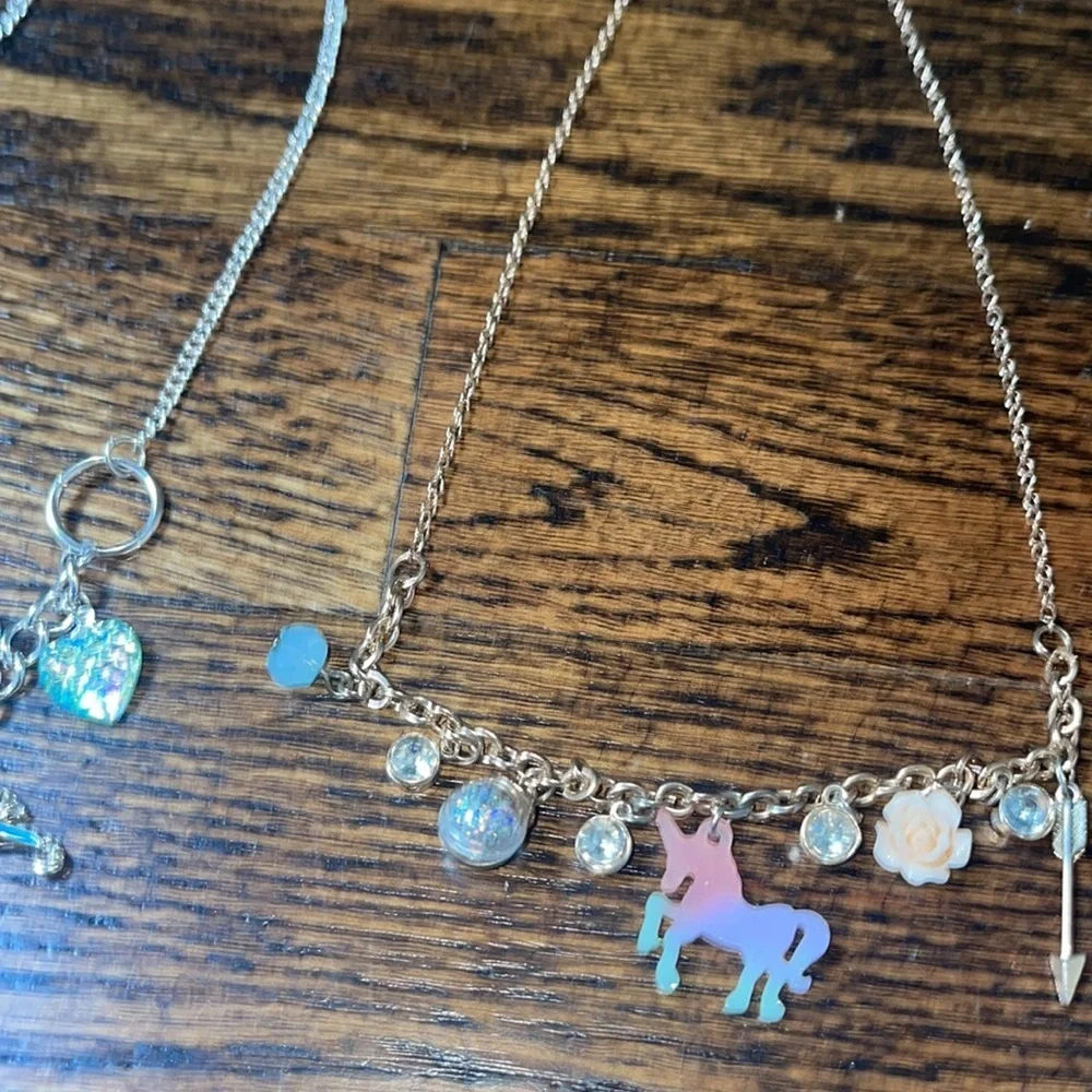 Two charm necklaces for little girl